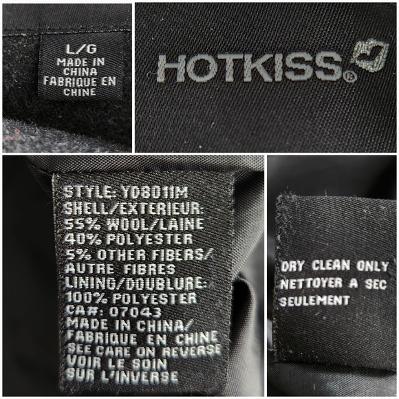 Vintage Y2K Wool Pea Coat | Dark Academia Cottagecore | Women’s L - Picture 9 of 9